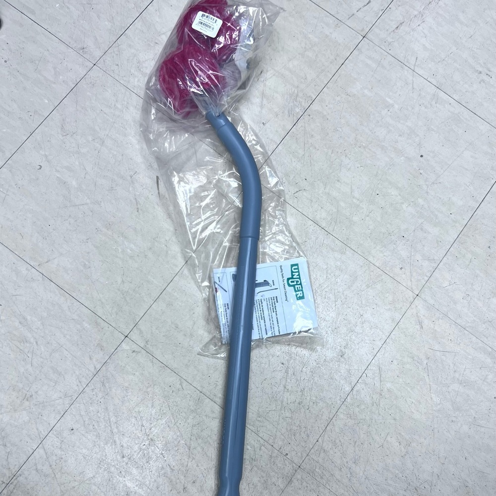 $35 NEW Unger BBCOR 26" Ergo Gray and Red Toilet Brush Set NEW ❤️